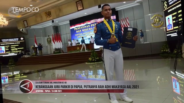 Putra Juru Parkir di Papua Jadi Lulusan Terbaik Akademi AL 2021