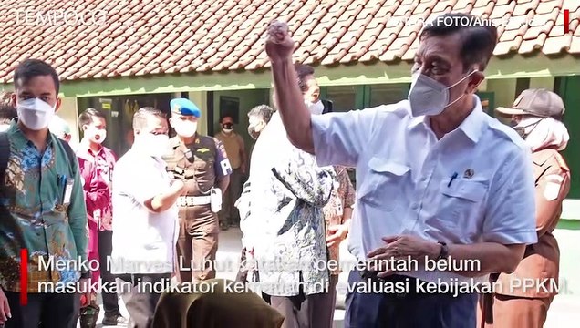 Luhut Belum Masukkan Indikator Kematian di Evaluasi PPKM, Ini Alasannya