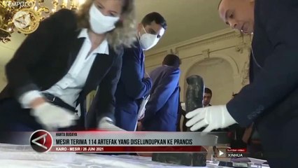 Mesir Terima 114 Artefak Hasil Selundupan ke Prancis