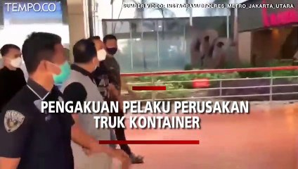 Ditangkap, Begini Pengakuan Pengemudi Pajero Pelaku Perusakan Truk Kontainer