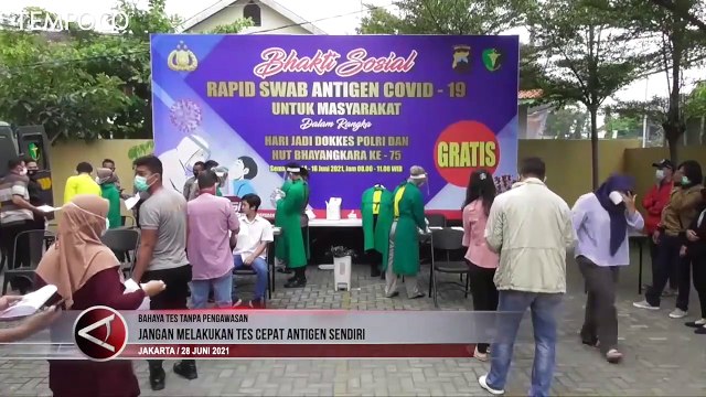 Jangan Lakukan Tes Cepat Antigen Sendiri, Ini Penjelasan Epidemiolog