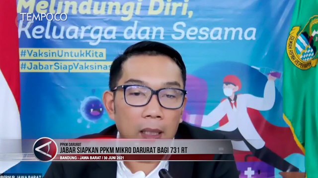 Jawa Barat Siapkan PPKM Mikro Darurat Bagi 731 RT