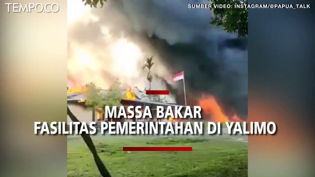 Tidak Terima Hasil Putusan MK, Massa Bakar Fasilitas Pemerintah di Yalimo