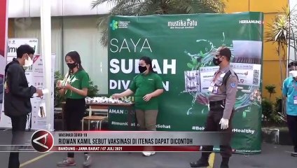 Ridwan Kamil Akui Vaksinasi di Itenas Dapat Dicontoh