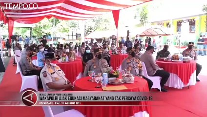 Wakapolri Ajak Edukasi Warga Tak Percaya Covid-19 demi Putus Penyebaran