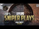 COD WWII: TOP 5 SNIPER PLAYS OF THE WEEK #13 - Call of Duty World War 2