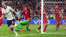 Semfinal Euro 2020: Inggris Kalahkan Denmark 2-1, Gol Kane Jadi Penentu