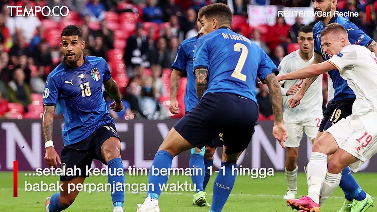 Semifinal Euro 2020: Menang Adu Penalti Lawan Spanyol, Italia Lolos ke Final