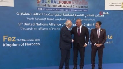 Bakan Çavuşoğlu, BM Medeniyetler İttifakı Forumu'nda aile fotoğrafı çekimine katıldı