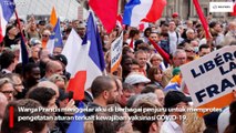 Warga Prancis Menuntut Kebebasan, Protes Kebijakan Wajib Vaksinasi COVID-19