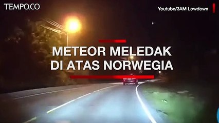 Meteor Meledak di Atas Norwegia dan Ciptakan Ledakan Sonik