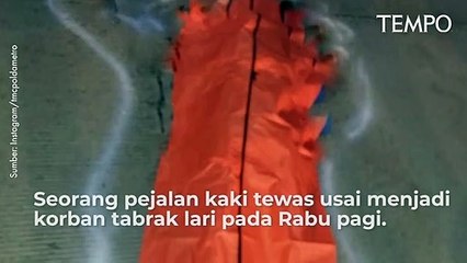 Pejalan Kaki, Nyebrang Lalu Tewas di Jalan Tol Cilandak Utama