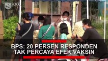 BPS: 20 Persen Responden Tak Percaya Efek Vaksin