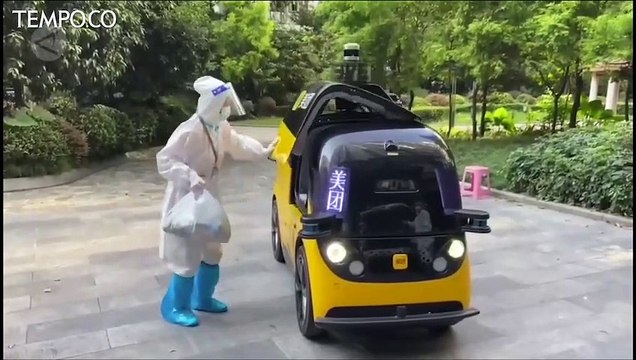 Kendaraan Tanpa Awak Suplai Kebutuhan Warga saat Isolasi Mandiri