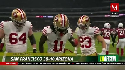 San Francisco 49ers aplastan a Arizona Cardinals en regreso de NFL a México