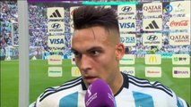 Palabras de Lautaro Martínez tras la derrota ante Arabia Saudita