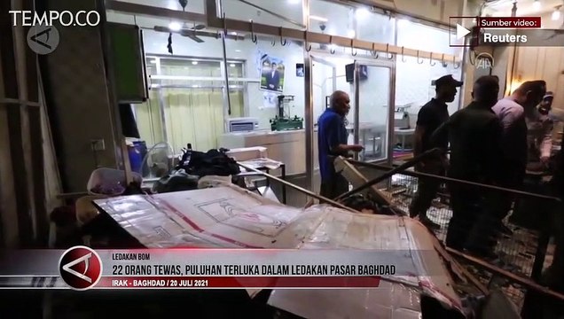 Ledakan di Pasar Baghdad, Irak, 22 Orang Tewas, Puluhan Terluka