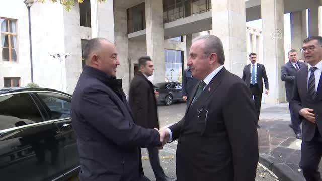 TBMM Başkanı Şentop, Kırgızistan Meclis Başkanı Şakiyev ile görüştü