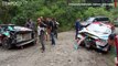 Detik-detik Dua Mobil Rally Tabrakan Sebelum Event Danau Toba Rally