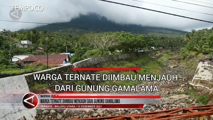 Warga Ternate Diimbau Menjauh dari Gunung Gamalama
