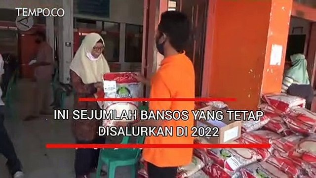 Ini Sejumlah Bansos yang Tetap Disalurkan di 2022