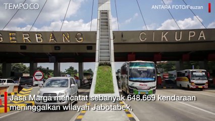 Скачать видео: Menjelang Natal, Jasa Marga Catat 648.669 Kendaraan Tinggalkan Jabotabek