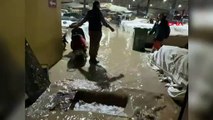 Muğla'da semt pazarı sular altında