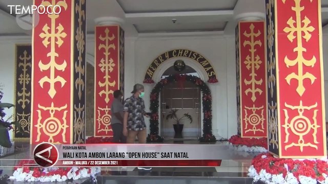 Wali Kota Ambon Larang Kegaitan Open House saat Natal