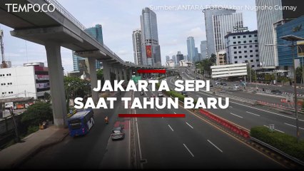 Tahun Baru 2022, Jalan-jalan di Jakarta Tampak Lengang