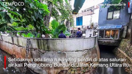 Kafe di Atas Saluran Air Kemang Rencananya Dibongkar Hari Ini