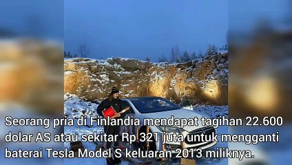 Ogah Bayar Ganti Baterai Ratusan Juta, Pria Ini Pilih Ledakkan Tesla Miliknya