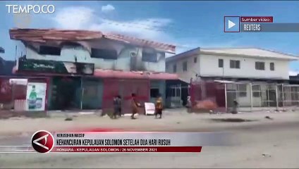 Didera Kerusuhan Dua Hari, Ibu Kota Kepulauan Solomon Hancur