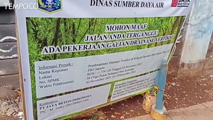 Sumur Resapan di Lebak Bulus Sudah Dilubangi Lagi Usai Tertutup Aspal
