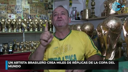 Un artista brasileño crea miles de réplicas de la Copa del Mundo