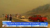 Alerta por incendios forestales en Valparaíso, Chile