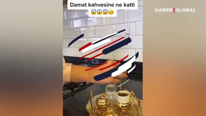 Asla içilmeyecek olan kahveyi damat adayı için hazırladı: Paylaştığı görüntü tepki çekti