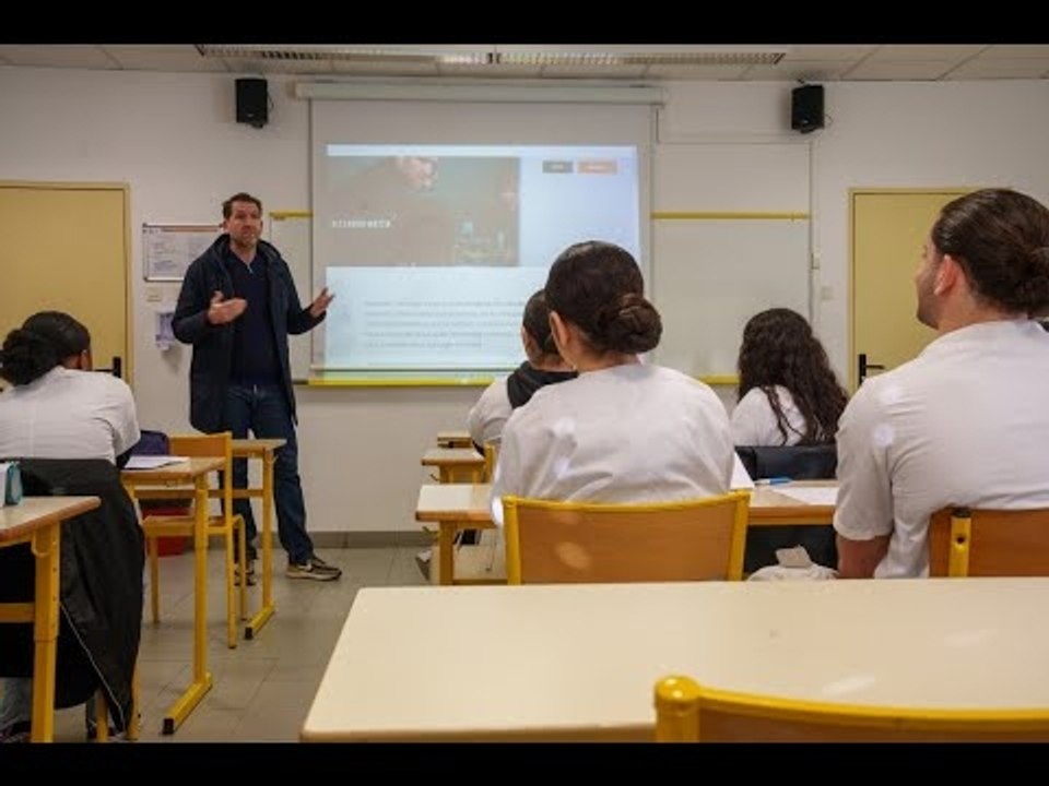 Marseille : Alexandre Mazzia parrain d'une classe de terminale option "chef-d'œuvre" au bac