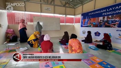 Empat Imigran Rohingya di Aceh Melarikan Diri