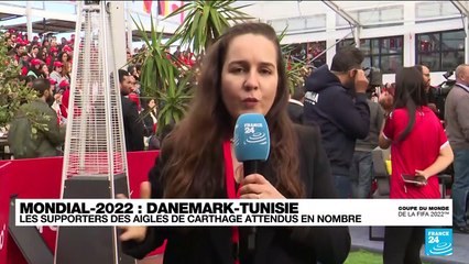 Danemark-Tunisie : l'enthousiasme des supporters à Tunis