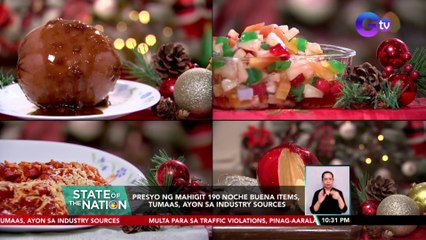 Presyo ng mahigit 190 noche buena items, tumaas, ayon sa industry sources | SONA