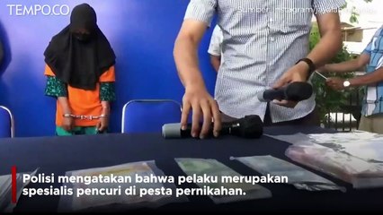 IRT di Pekanbaru Sudah 3 Kali Curi Amplop di Pesta Pernikahan
