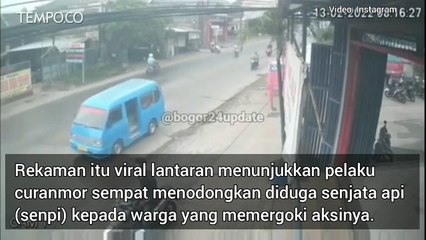 Kepergok Saat Beraksi, Pelaku Curanmor Todongkan Senpi ke Warga