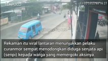 Kepergok Saat Beraksi, Pelaku Curanmor Todongkan Senpi ke Warga