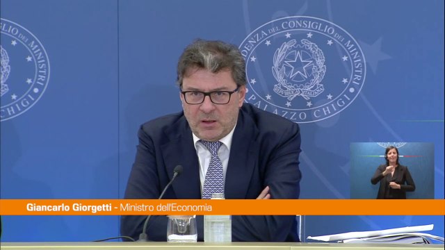 Giorgetti Manovra prudente, responsabile e sostenibile