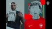 Portugal - Cristiano Ronaldo, Pepe et leurs talents... de dessinateurs !