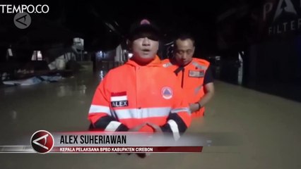 Hujan Deras di Cirebon, Sungai Ciberes Meluap Sebabkan Banjir