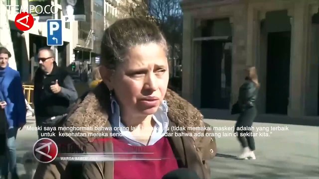 Warga Spanyol Tetap Waspada Meski Tak Wajib Pakai Masker di Luar Ruangan