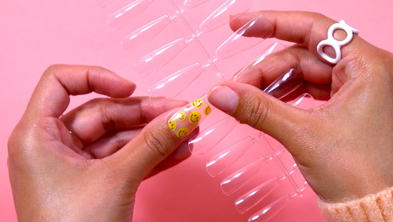These stickers transform into nail extensions