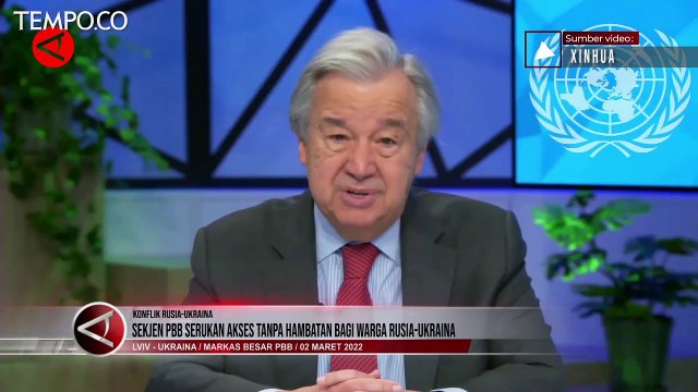 PBB Serukan Akses Tanpa Hambatan Bagi Pengungsi Konflik Rusia - Ukraina