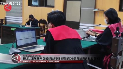 Nahkoda Pembawa Sabu 95 Kg Divonis Hukuman Mati oleh PN Donggala